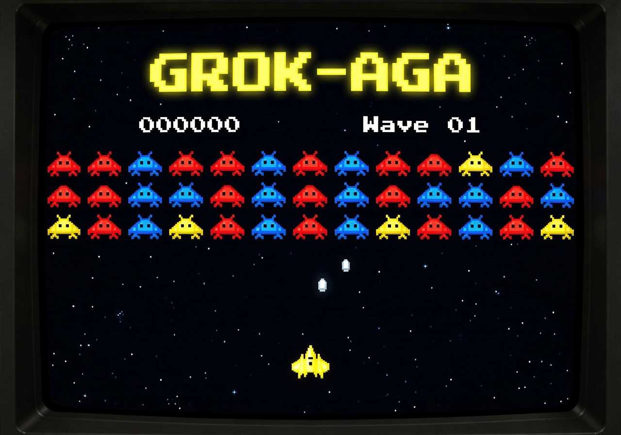 Grok-aga starting state screenshot