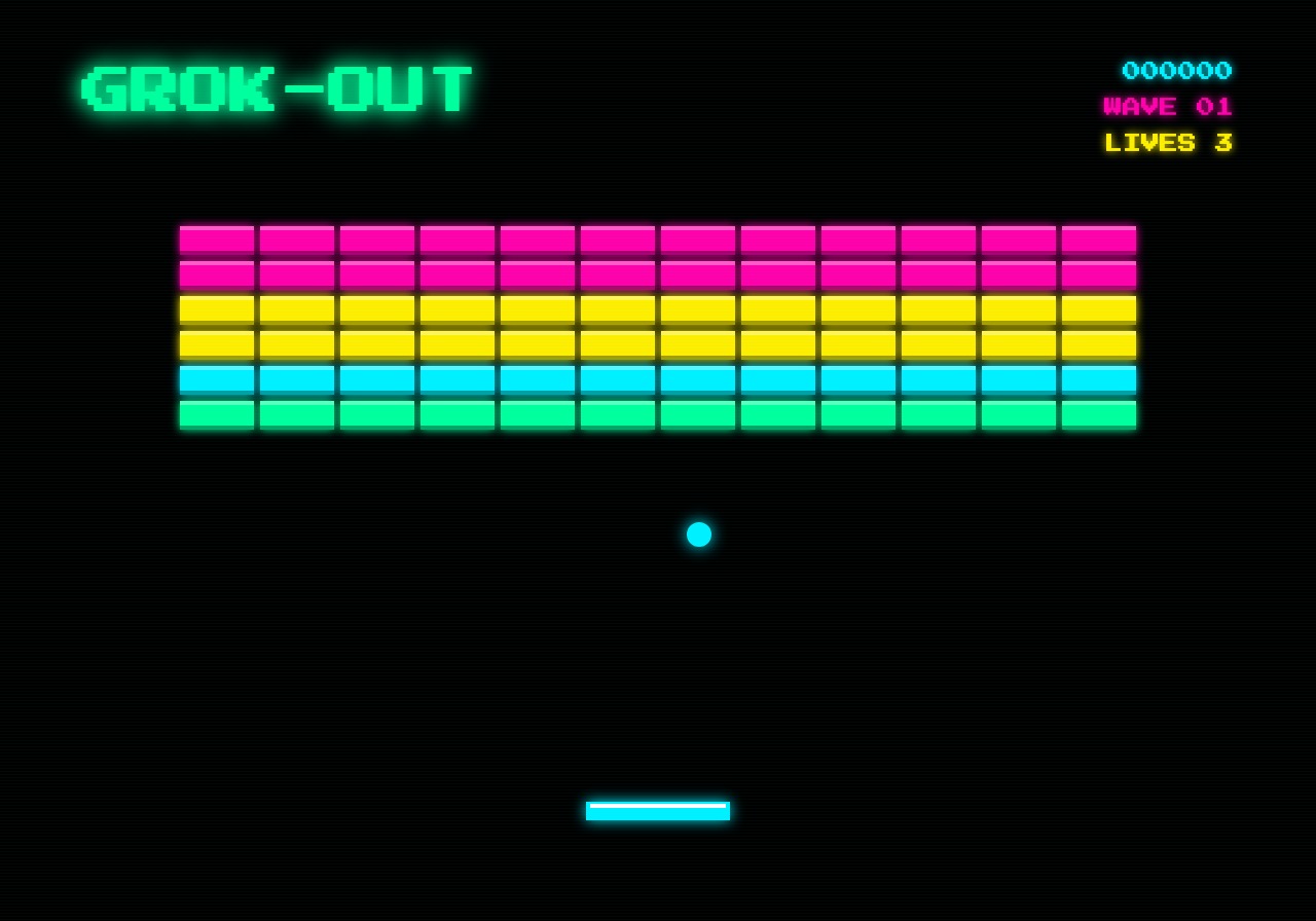 Grok-out starting state screenshot