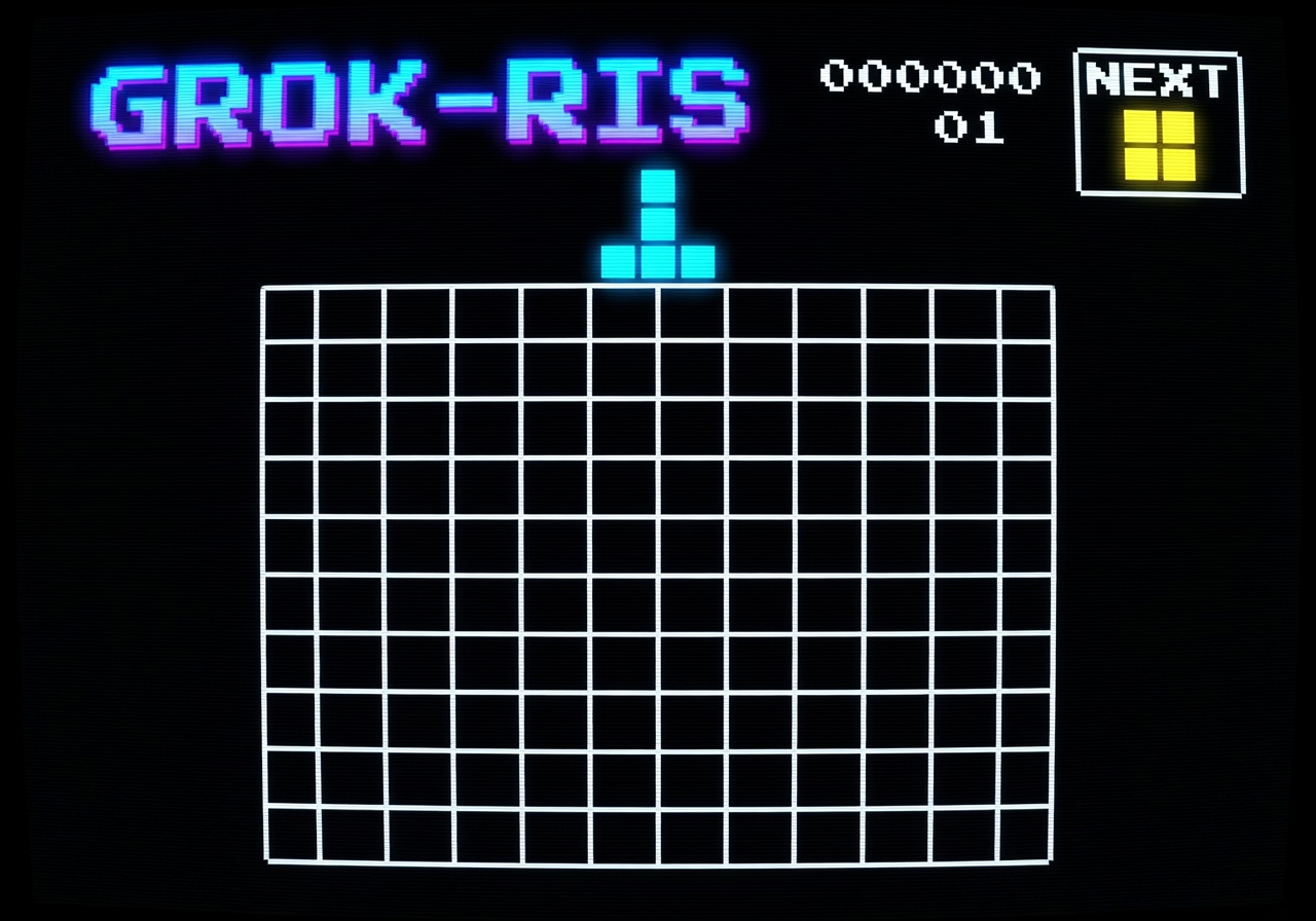 Grok-ris starting state screenshot